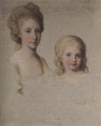 Angelica Kauffmann Bozzetto zum Bildnis Maria Theresa und Maria Chrstian oil on canvas